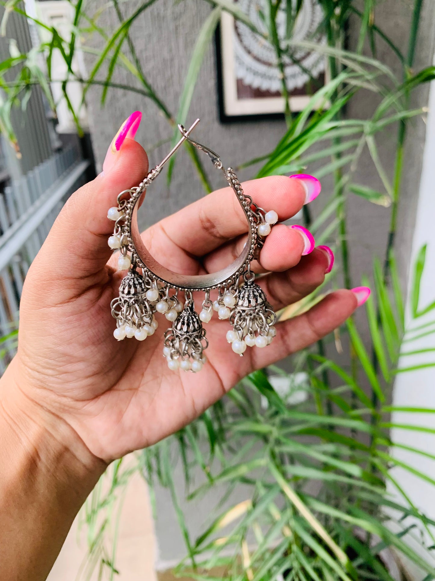 Jhumka Pearls Choker Set