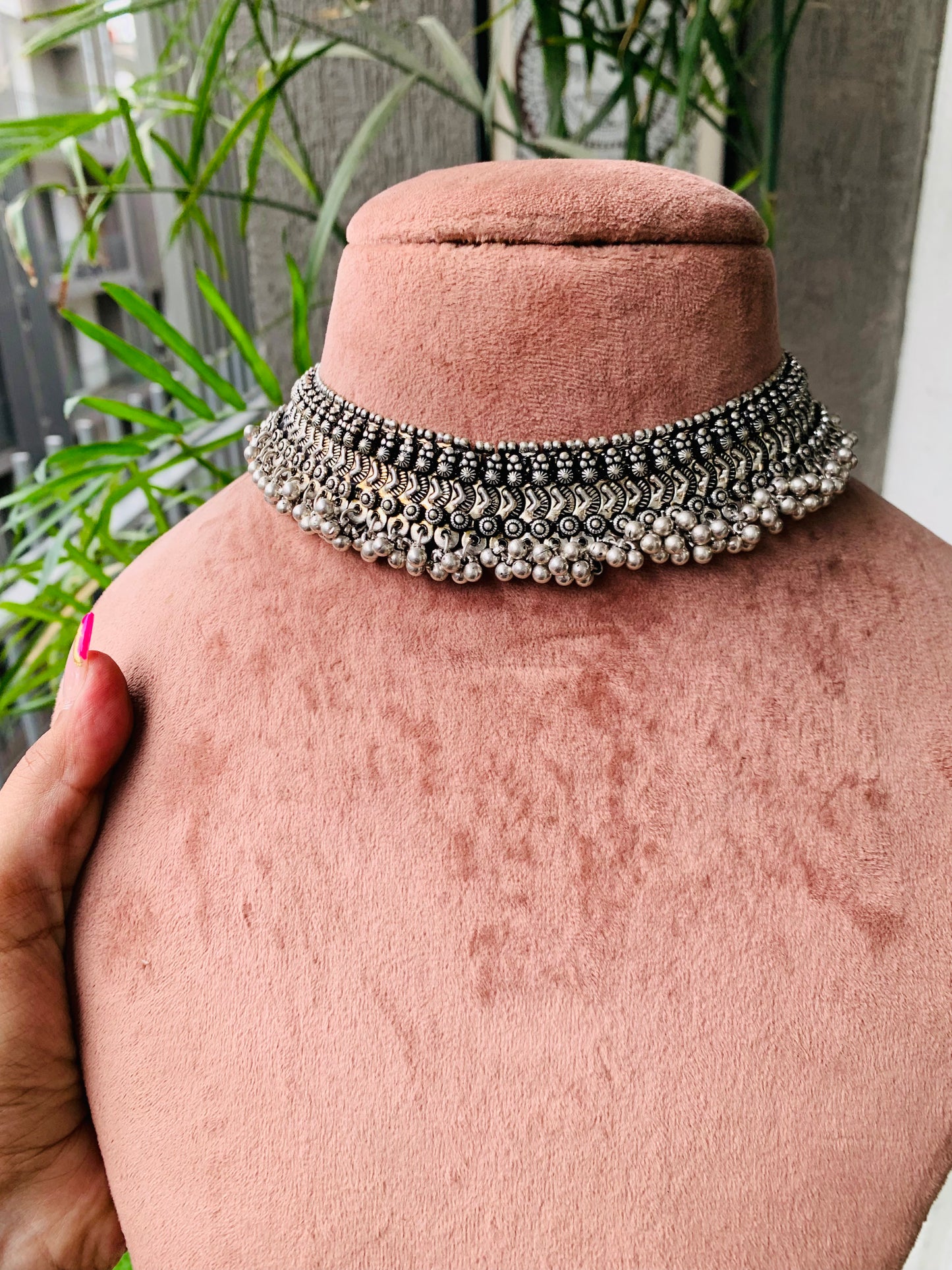 Ghungroo Gajra Choker