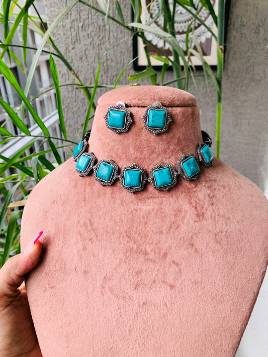 Neelam Replica Choker with Studs