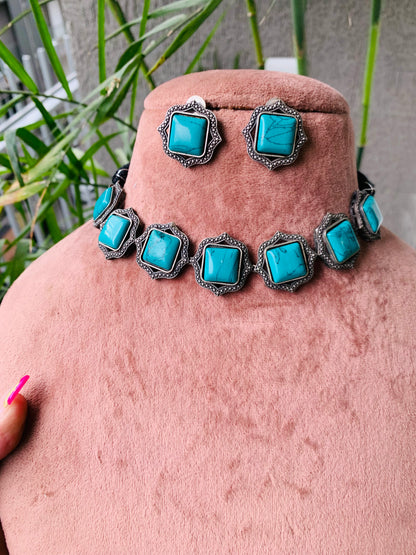 Neelam Replica Choker with Studs