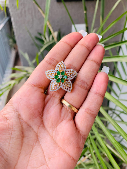 Two Flowers Golden Ring