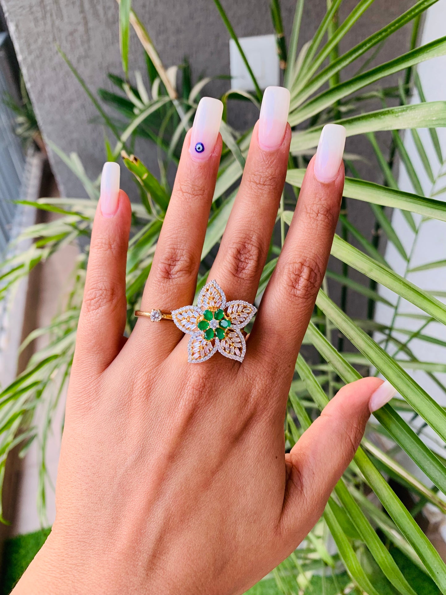 Two Flowers Golden Ring