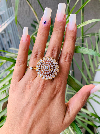 Dual tone Round Ring