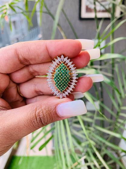 Unique Design Cocktail Ring