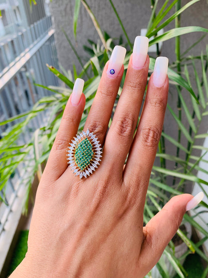 Unique Design Cocktail Ring