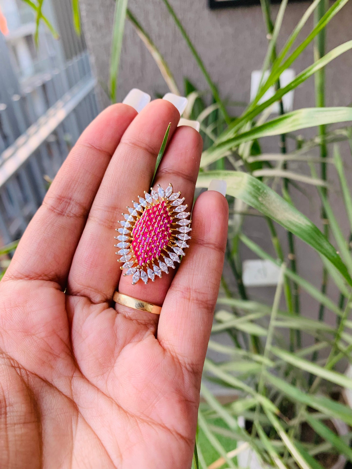 Unique Design Cocktail Ring