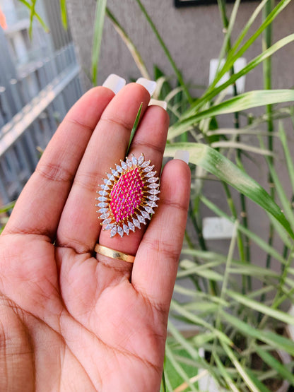 Unique Design Cocktail Ring