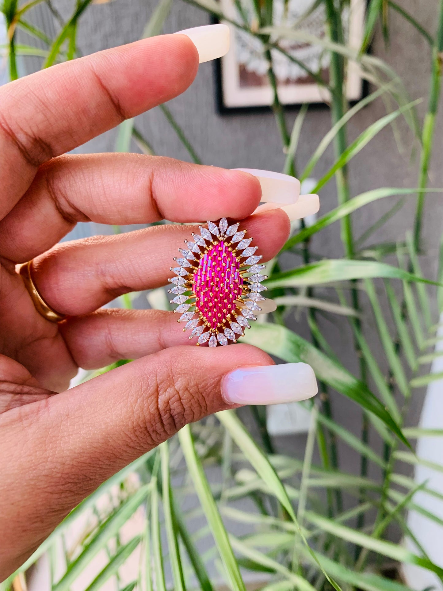 Unique Design Cocktail Ring