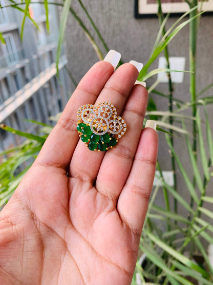 Golden Unique Flower Ring