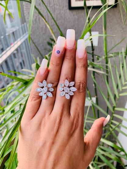 Double Finger Silver Ring