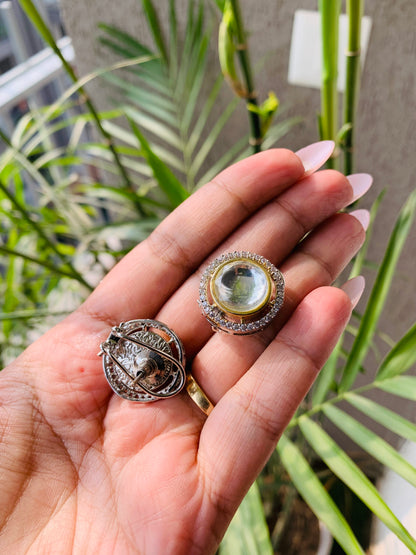 Unique Shaped Polki Studs