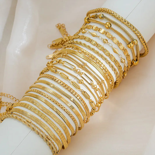 Anti Tarnish Stainless Steel Chain Bracelet