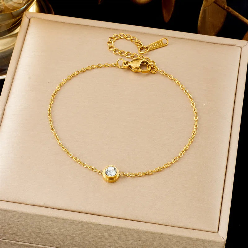 Solitaire Crystal Bracelet