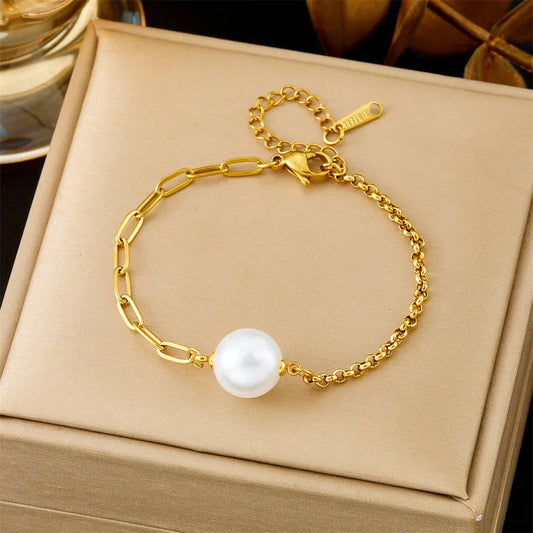 Pearl Chain Bracelet