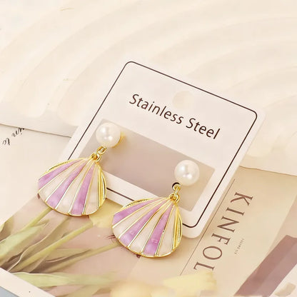 Anti Tarnish Ocean Shell Earrings