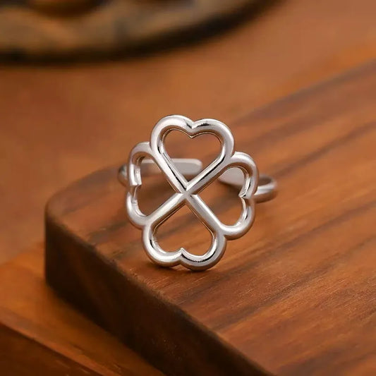 Lucky Clover Open Ring