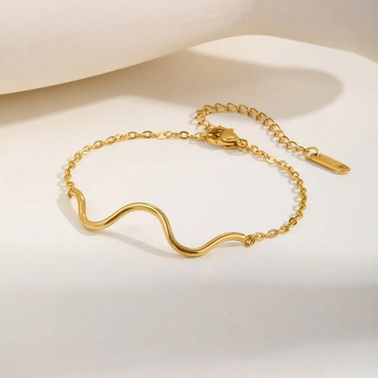 Golden Wave Bracelet