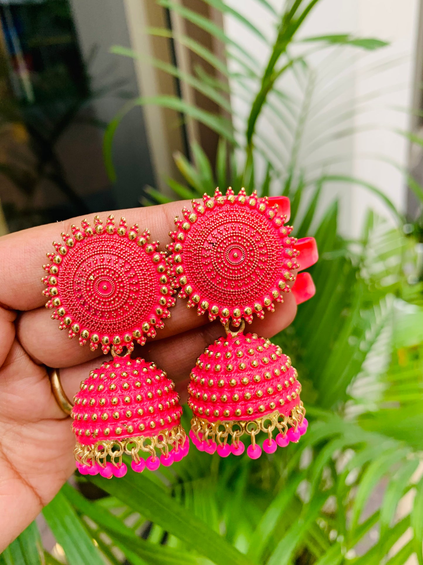 Round Stud Jhumka