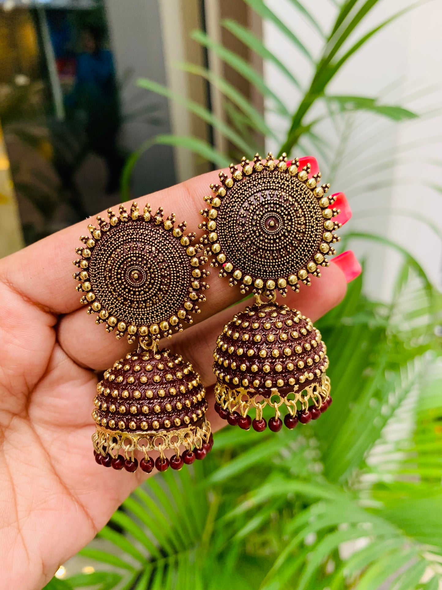 Round Stud Jhumka