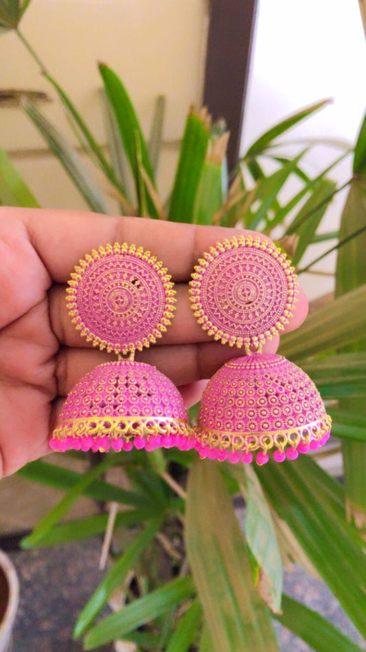 Big Colorful Jhumkas - 38 drops