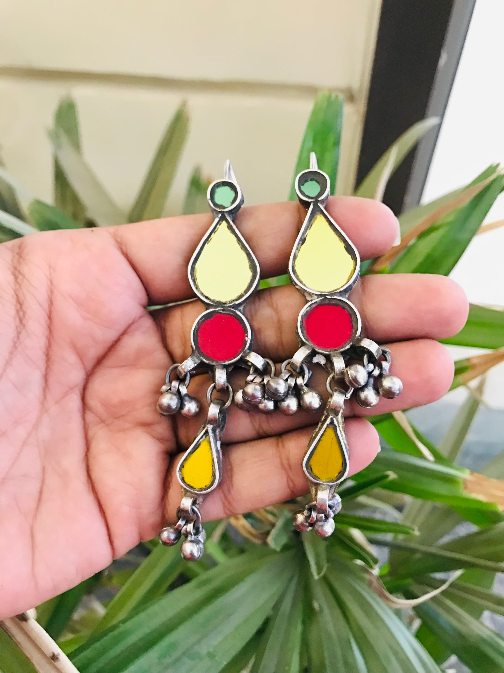Golden sales afghani earrings