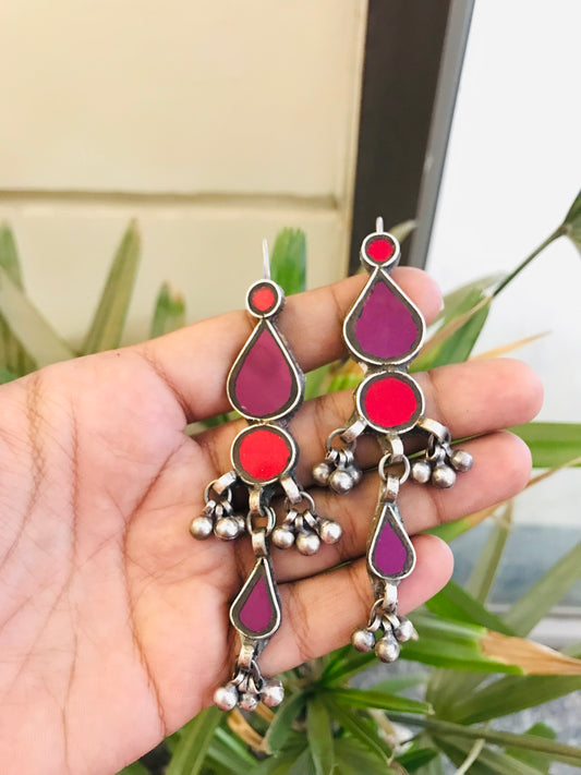 Pallavi Afghani Glass Earrings