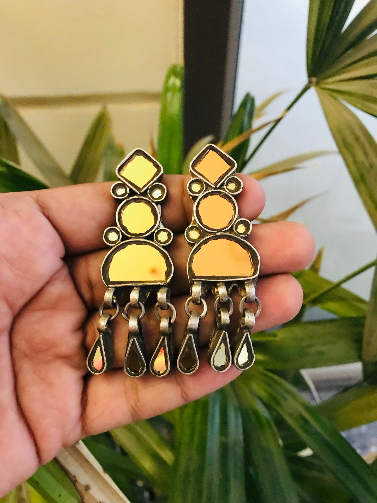 Nazia Afghani Glass Earrings